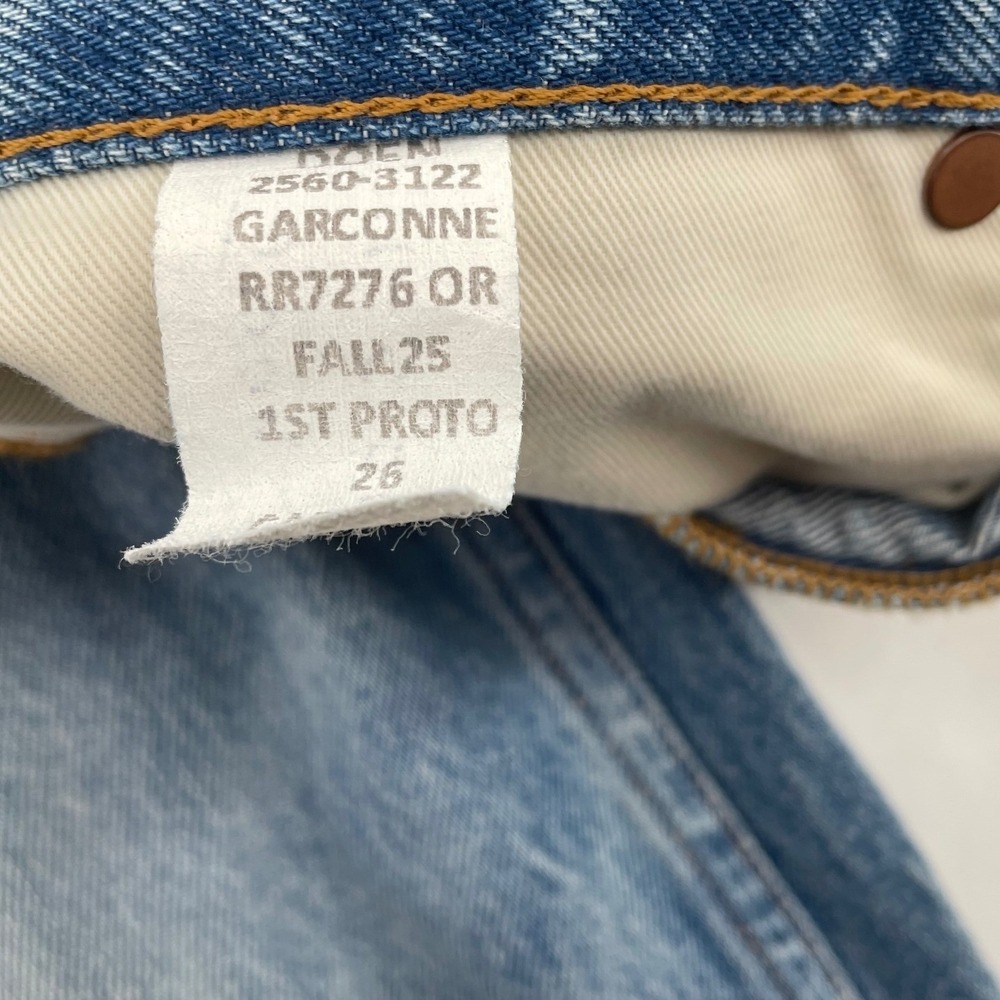 Doen Women's Jeans Garconne Wide Leg Blue Cotton 26 - Picture 4 of 9